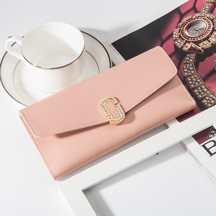 KW80676 CASUAL LONG PURSE PINK