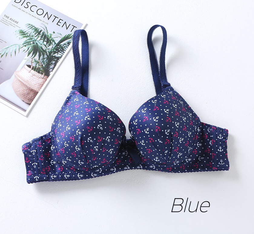 QA-713 ANCHOR WOMEN'S BRA BLUE