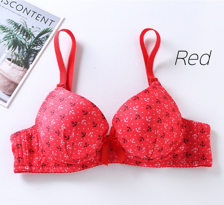 QA-713 ANCHOR WOMEN'S BRA RED