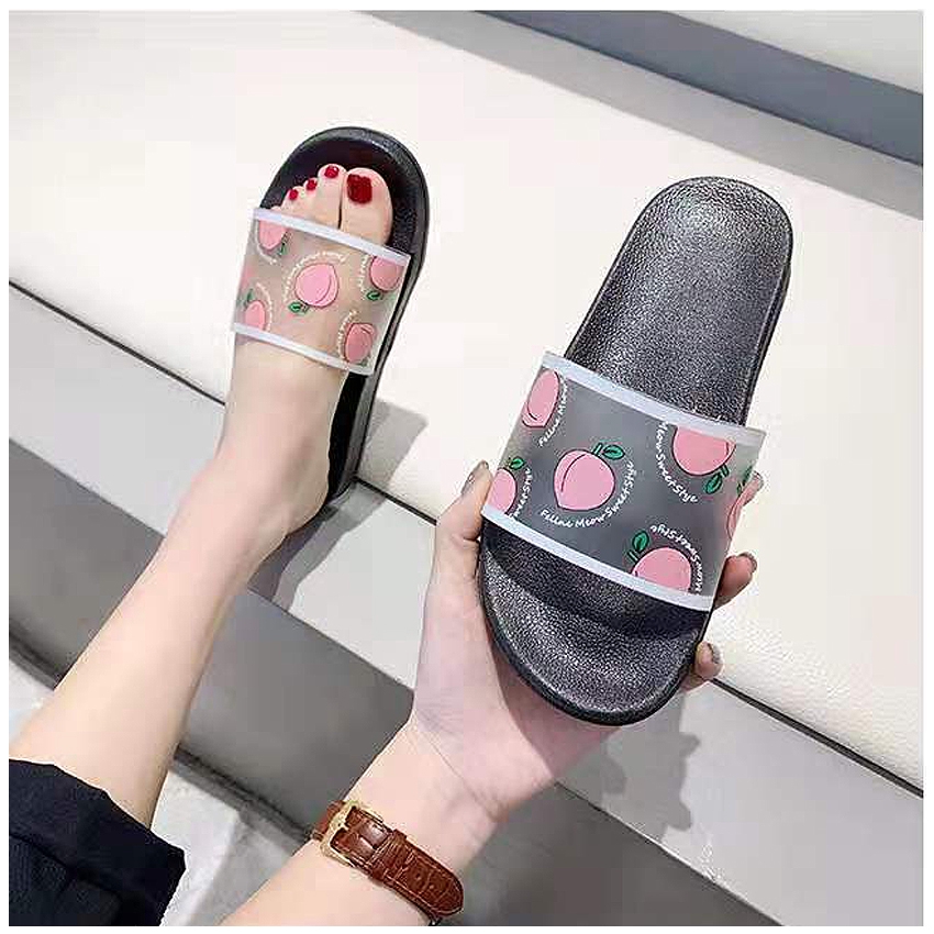 KW80682 WOMEN'S FRUIT SANDALS PEACH