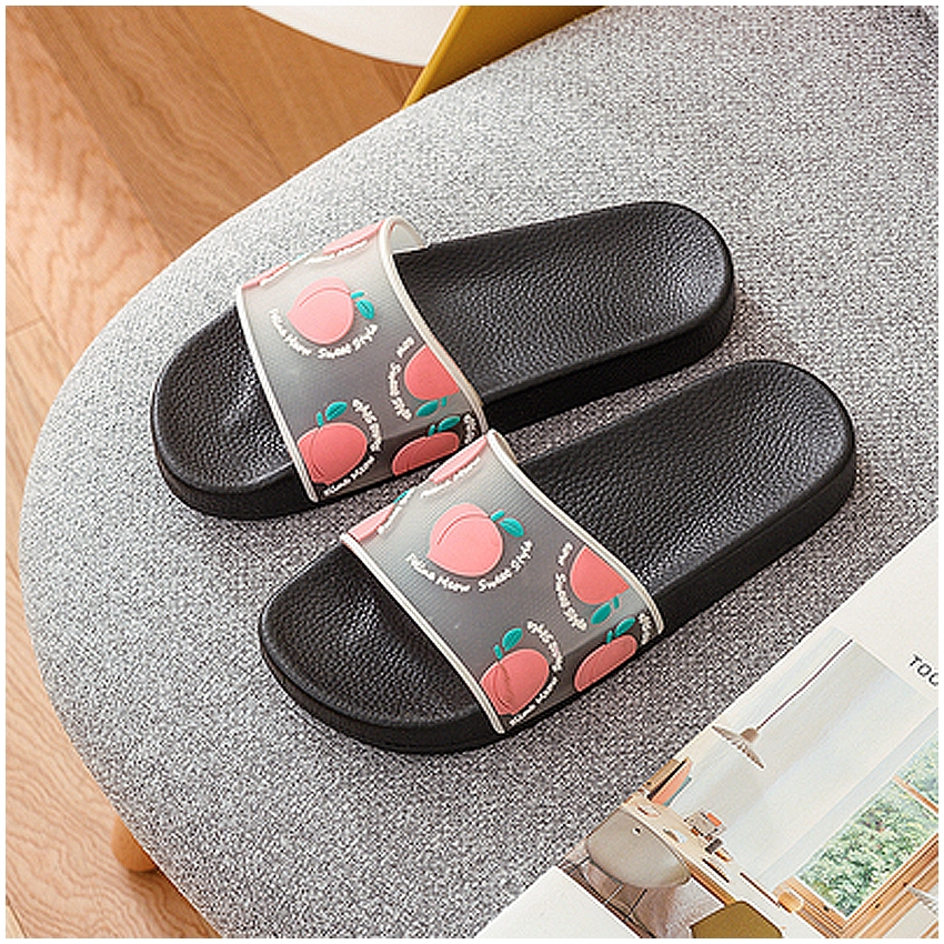 KW80682 WOMEN'S FRUIT SANDALS PEACH