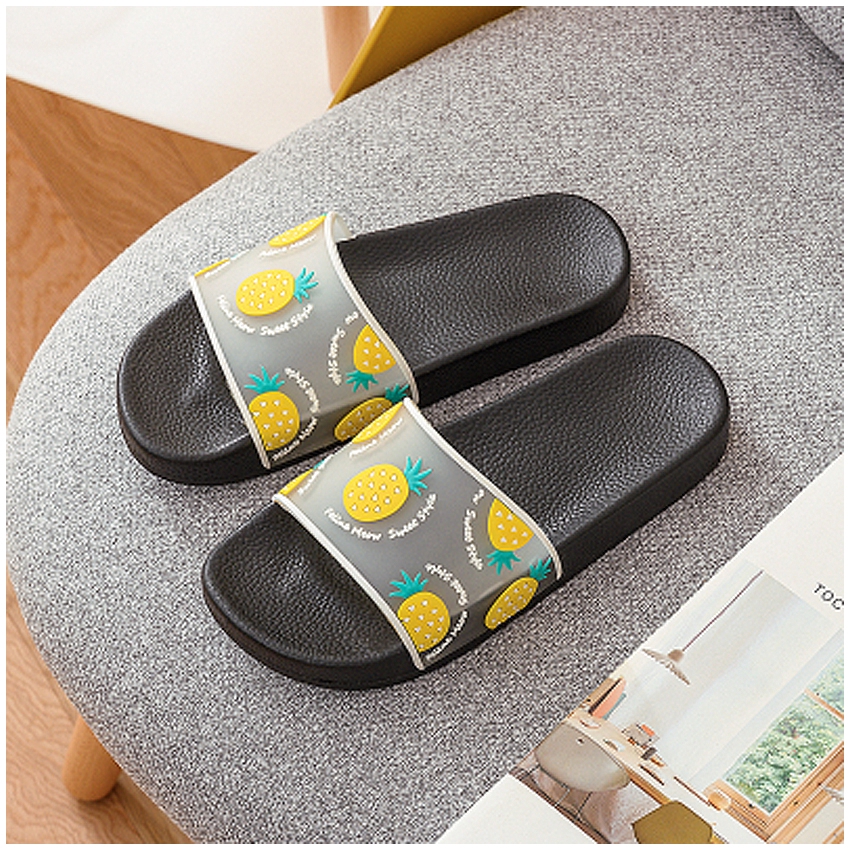 KW80682 WOMEN'S FRUIT SANDALS PINEAPPLE