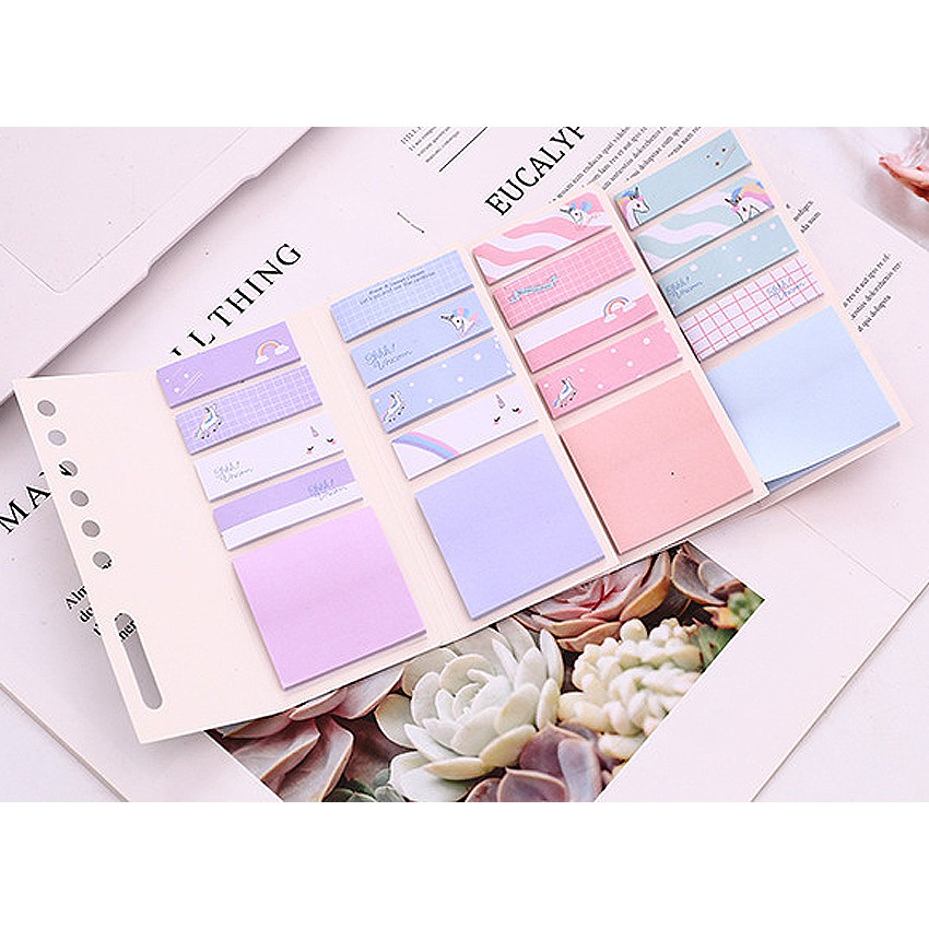 KW80683 UNICORN BOOKMARK MEMO