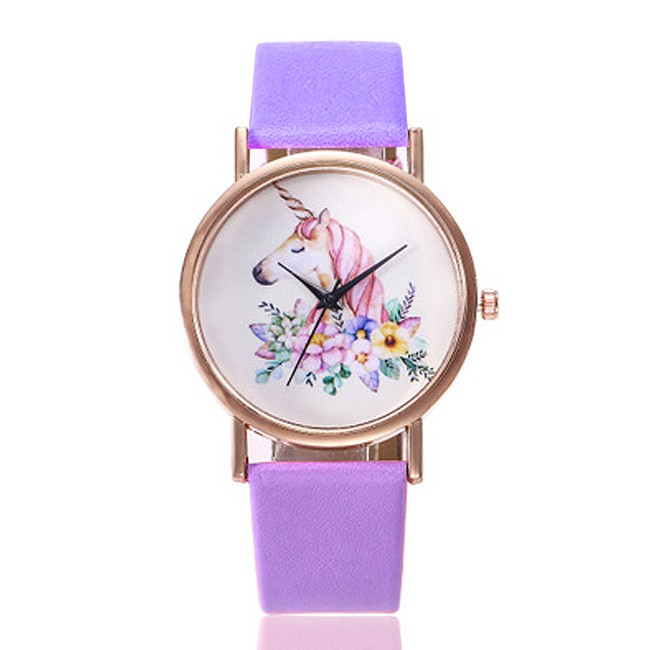 KW80695 TRENDY UNICORN WATCHES PURPLE