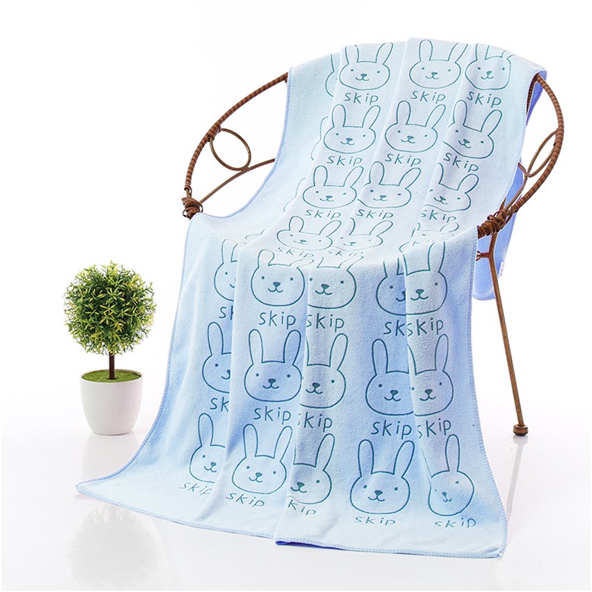 KW80710 CUTE TEDDY TOWEL BLUE