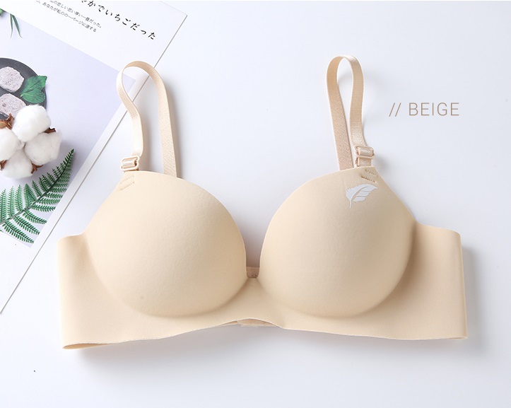 QA-746 WOMEN'S BASIC BRA BEIGE