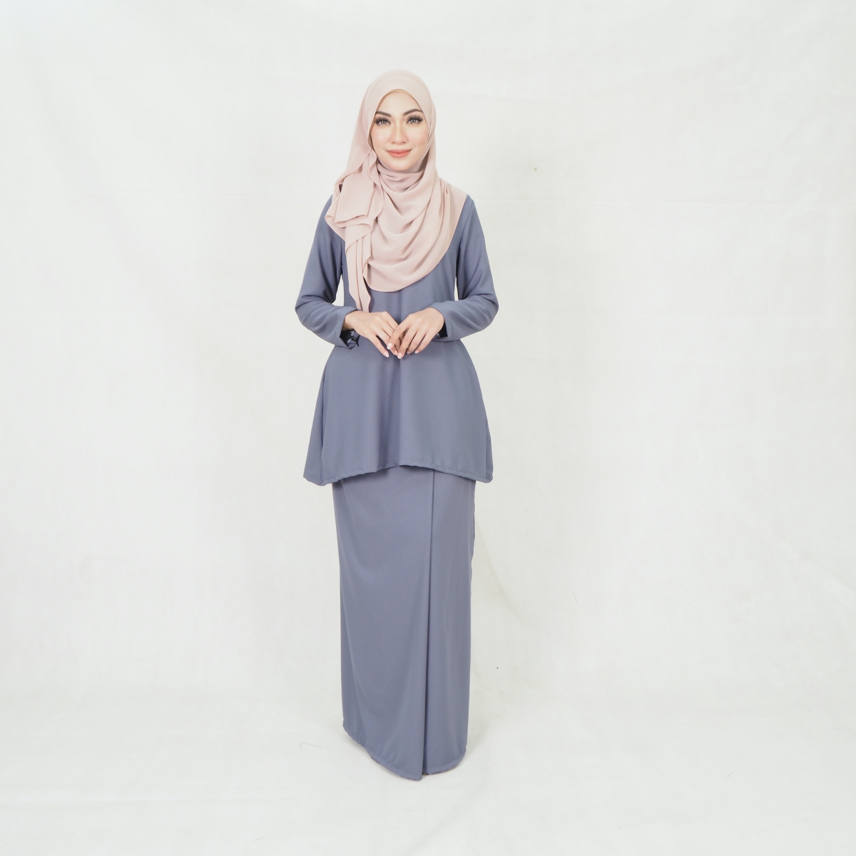 SW5201 MODERN PLAIN KURUNG GREY