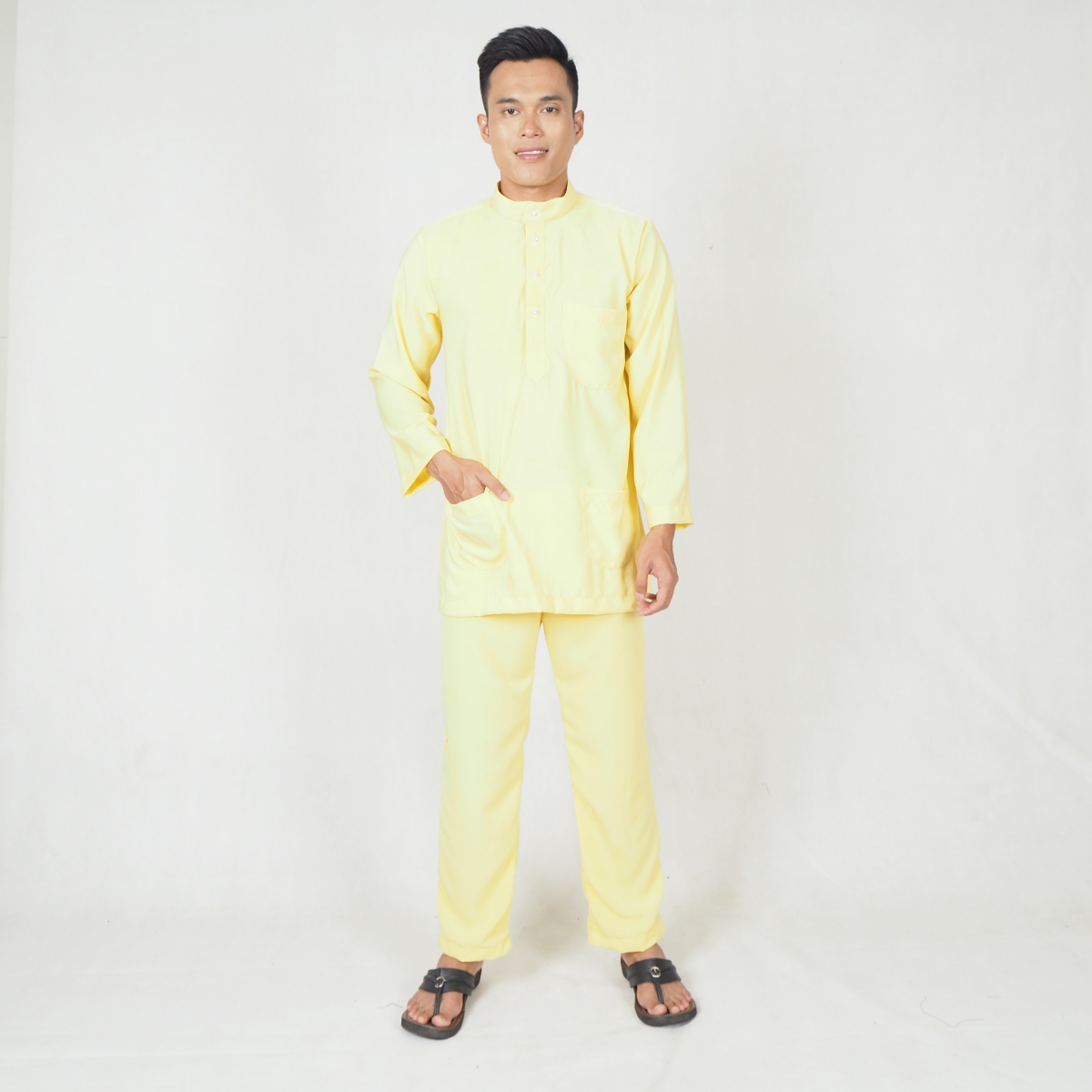 SW5218 MEN BAJU MELAYU SET YELLOW