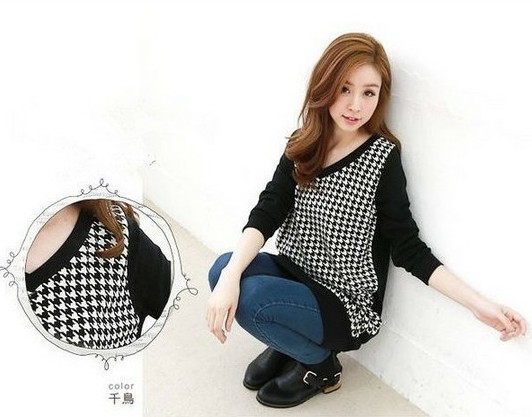 BM71236 CHECKER BLOUSE AS PICTURE