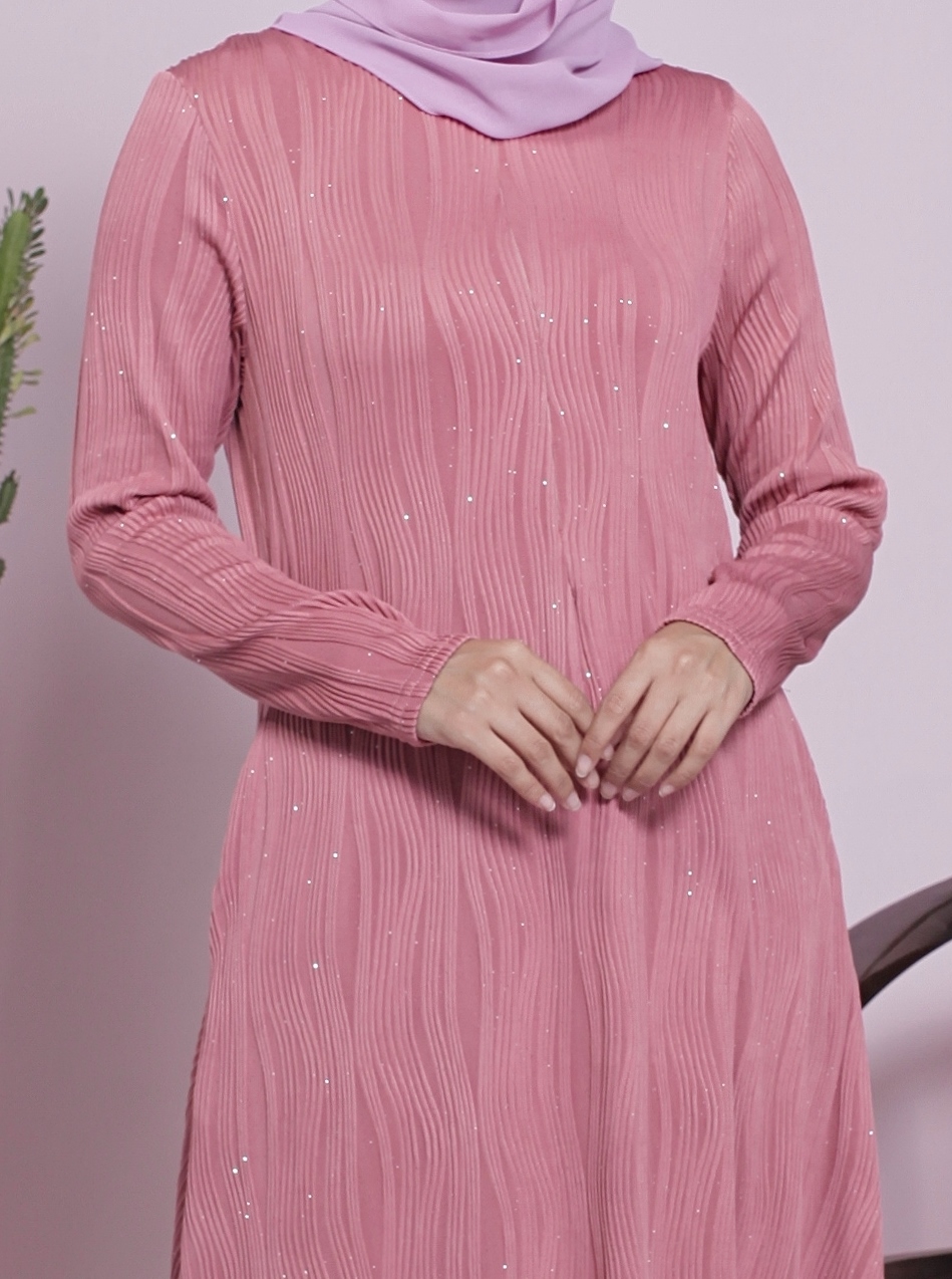 BM71239 ELEGANT GLITTER JUBAH PINK