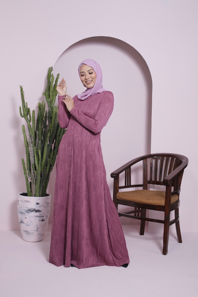 BM71239 ELEGANT GLITTER JUBAH AS PICTURE