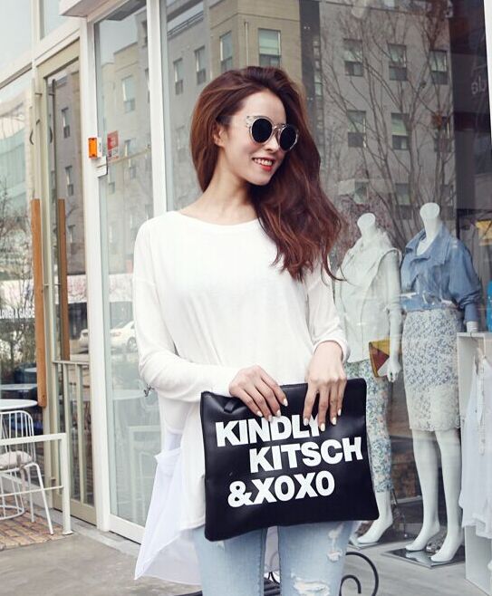 BM71258 CASUAL TRENDY BLOUSE WHITE