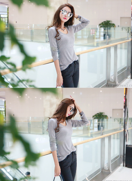 BM71259 CASUAL BLOUSE AS PICTURE