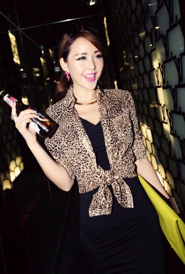 BM71261 TRENDY LEOPARD TOP AS PICTURE