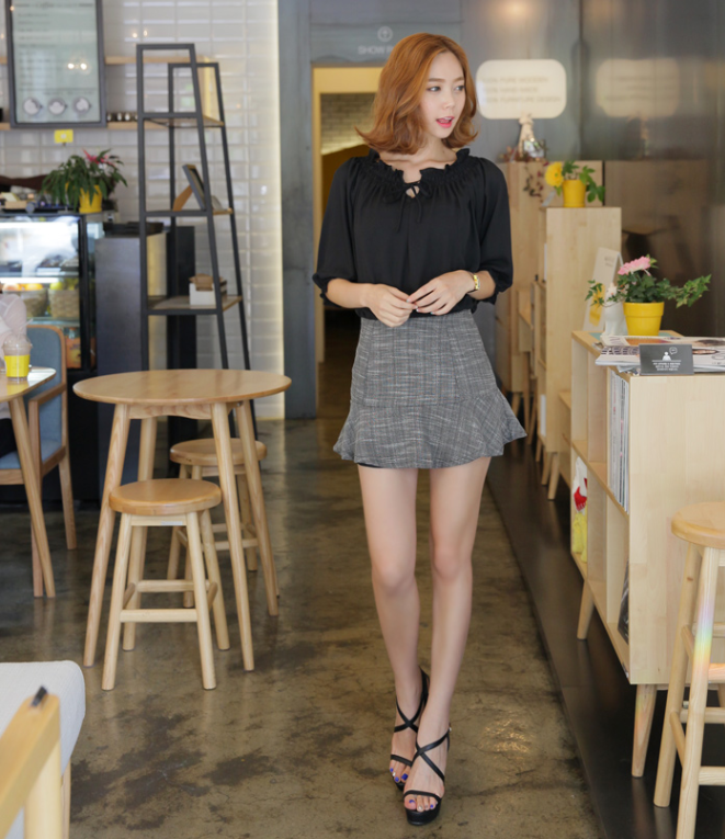 BM71272 SEXY KOREAN TOP BLACK