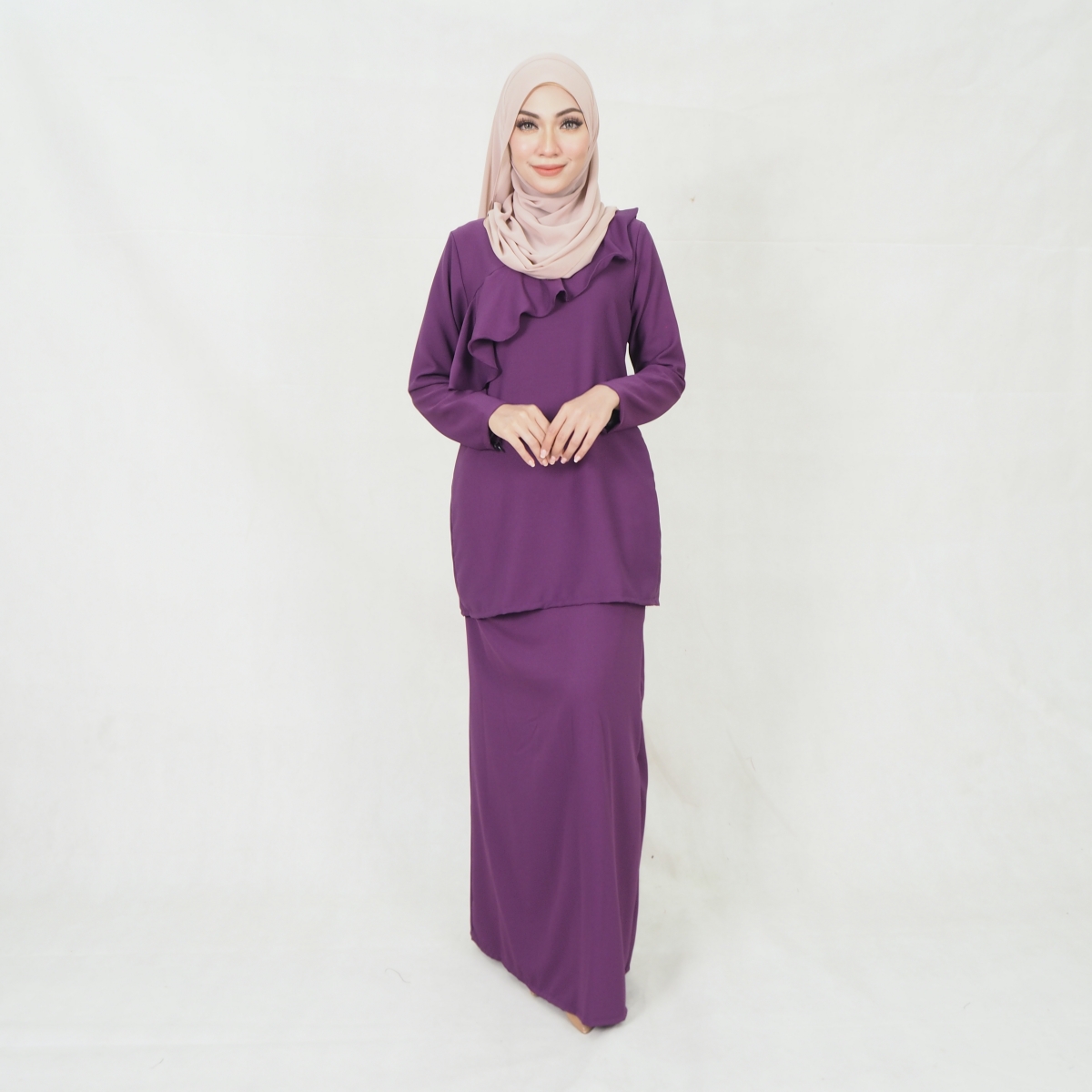 SW5199 LOVELY WOMEN'S KURUNG PURPLE