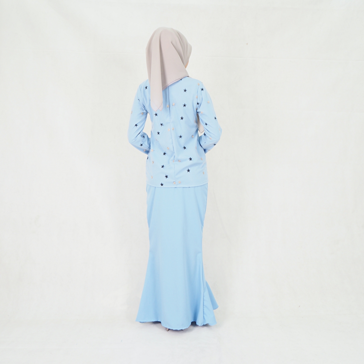 SW5203 ELEGANT MODERN KURUNG SET BABY BLUE