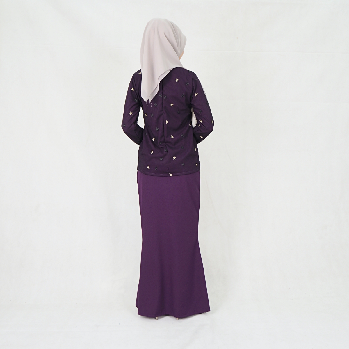 SW5203 ELEGANT MODERN KURUNG SET PURPLE