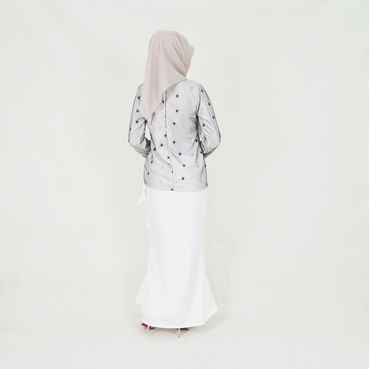 SW5203 ELEGANT MODERN KURUNG SET WHITE