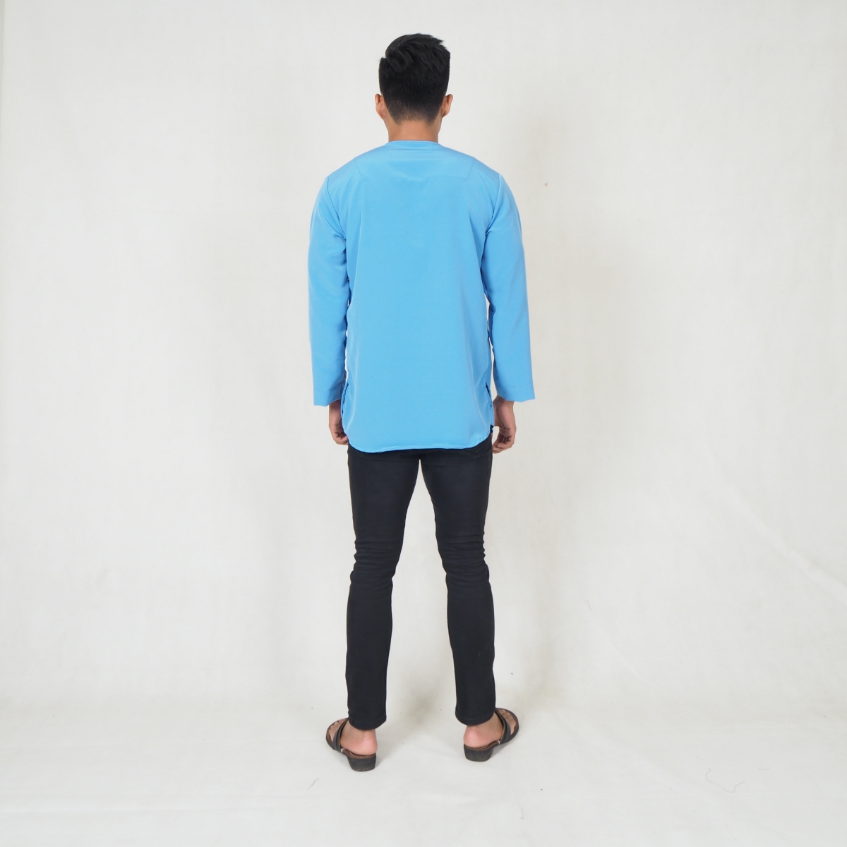 SW5217 SLIM FIT MEN KURTA BLUE