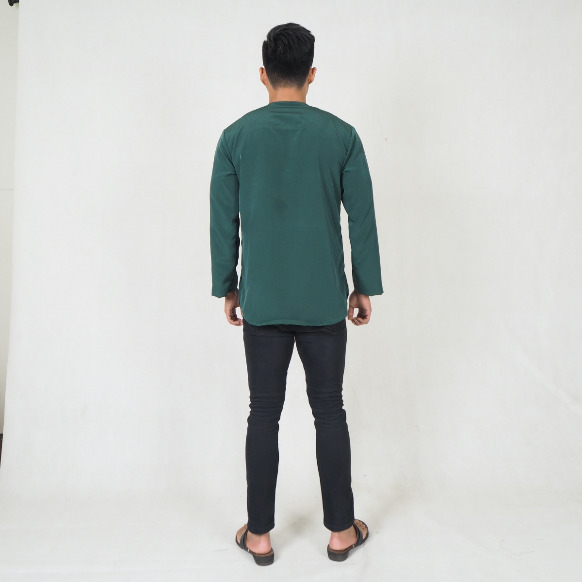 SW5217 SLIM FIT MEN KURTA EMERALD GREEN