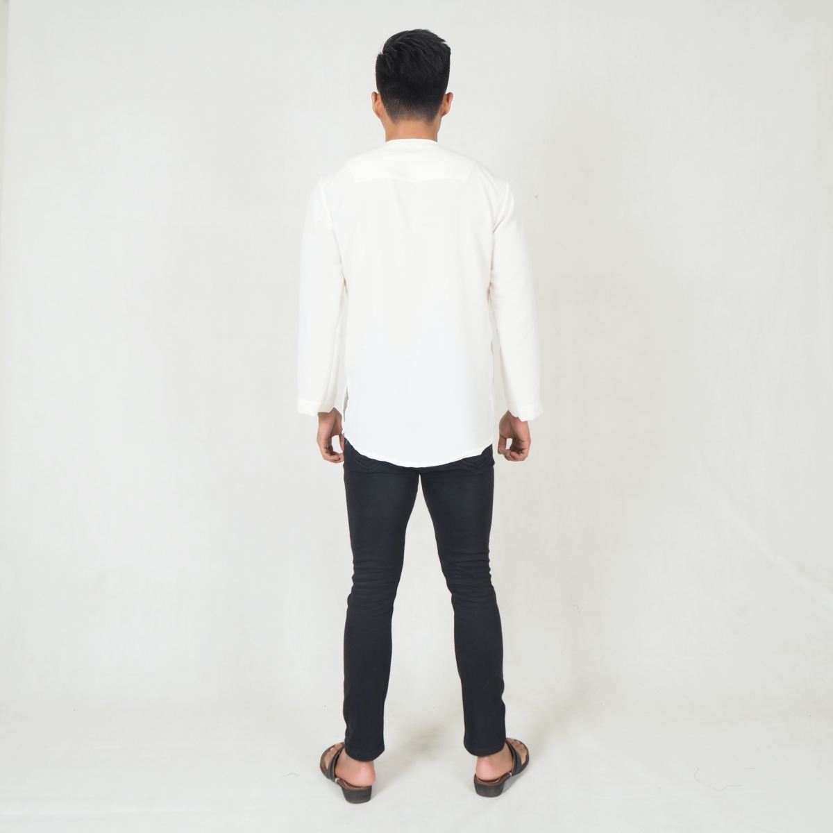 SW5217 SLIM FIT MEN KURTA WHITE
