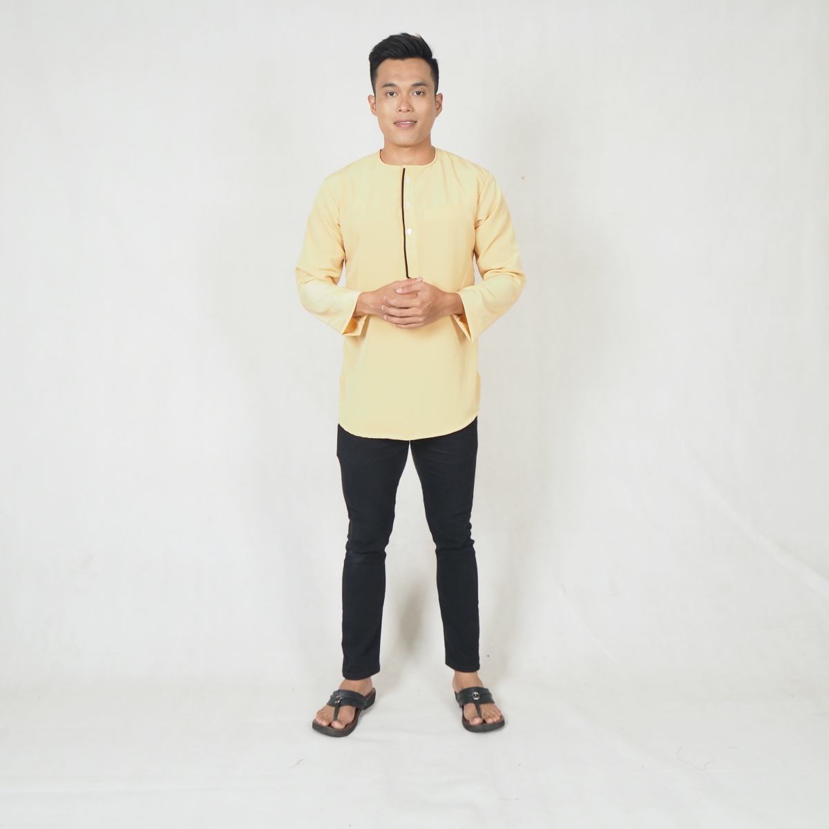 SW5217 SLIM FIT MEN KURTA AS PICTURE