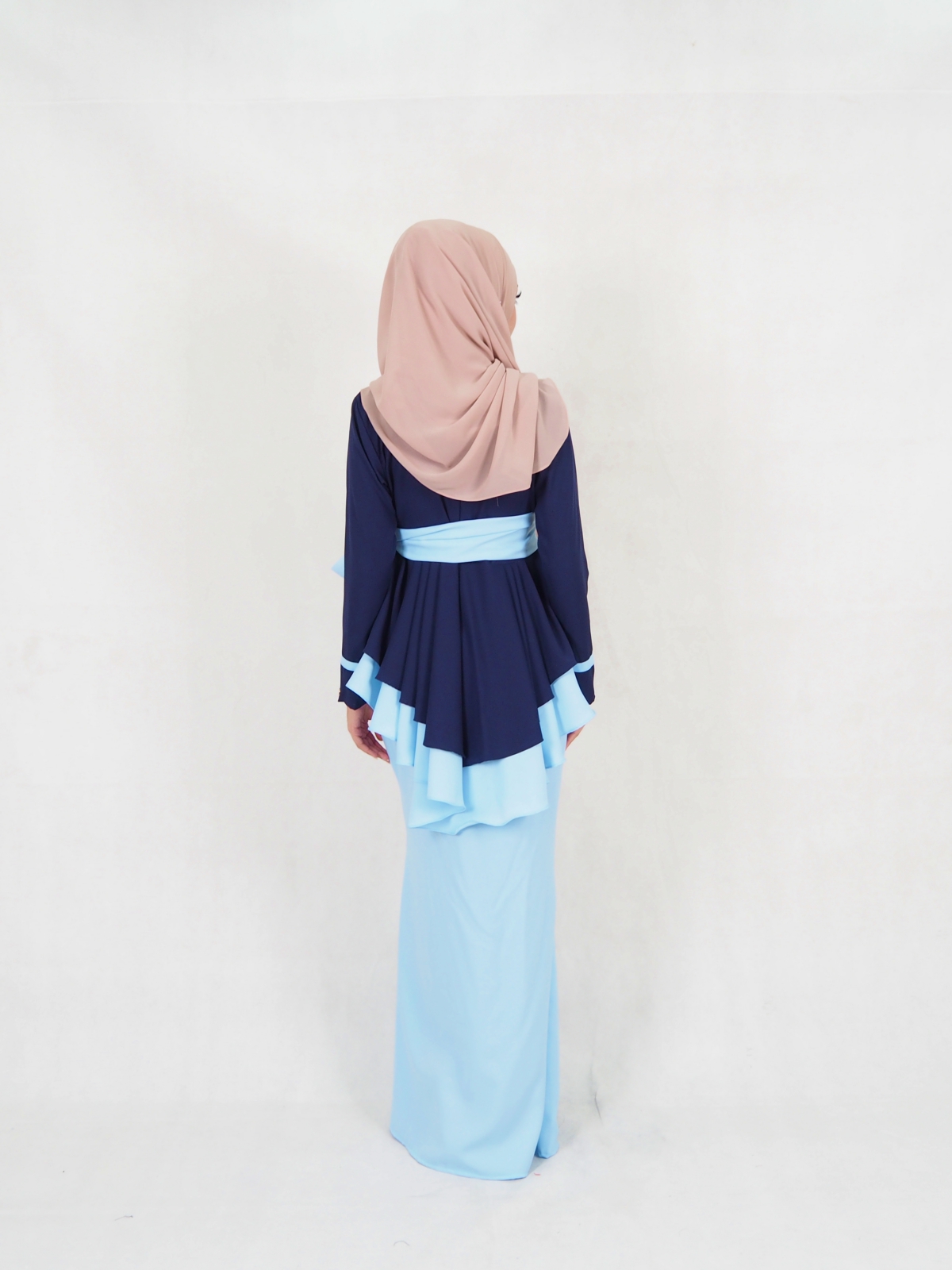 SW5222 LOVELY RIBBON KURUNG NAVY BLUE