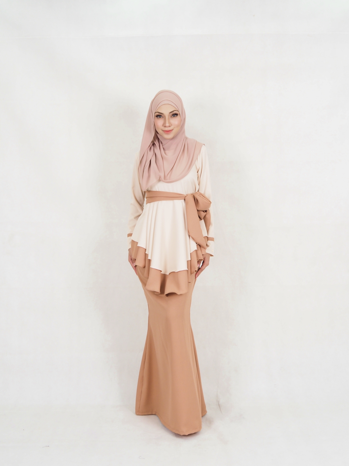 SW5222 LOVELY RIBBON KURUNG CREAM
