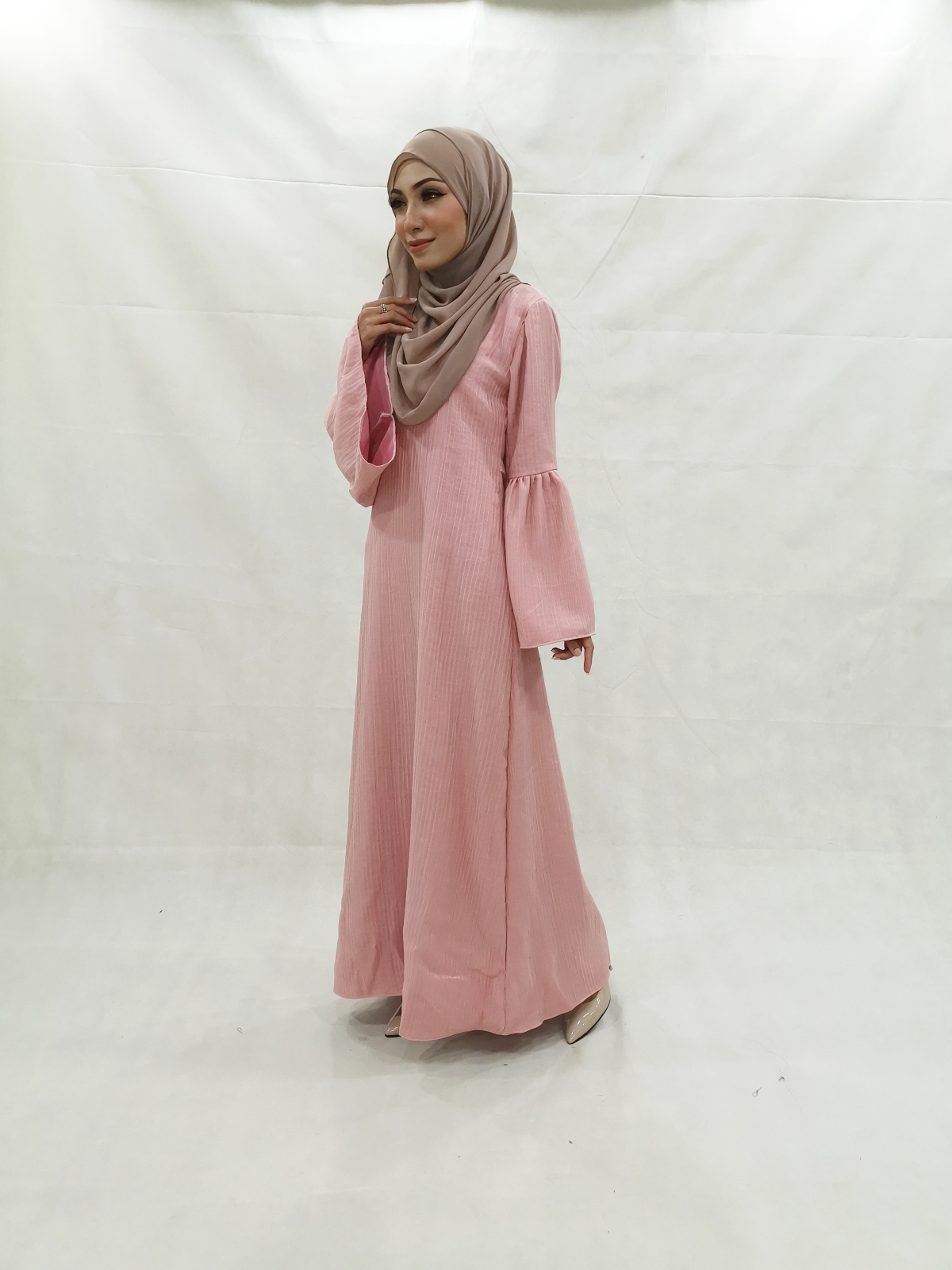 SW5225 BASIC PLAIN JUBAH PINK