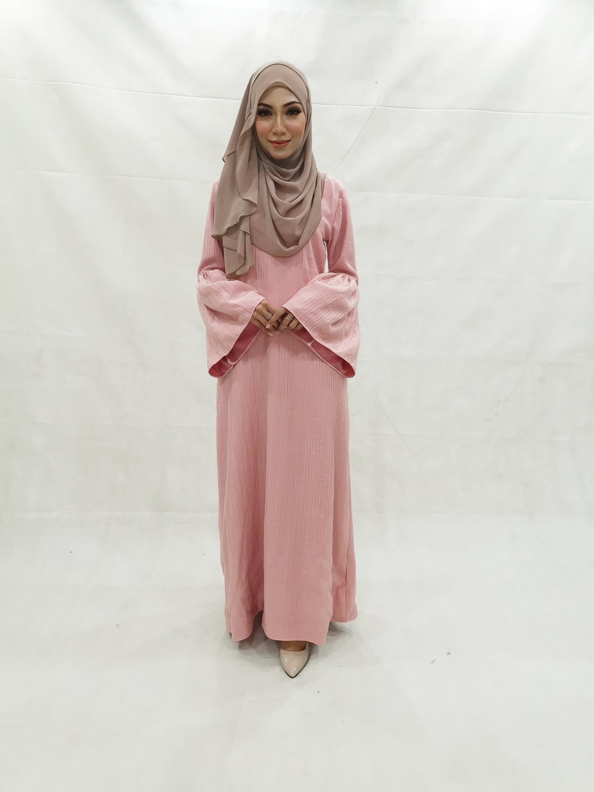 SW5225 BASIC PLAIN JUBAH PINK