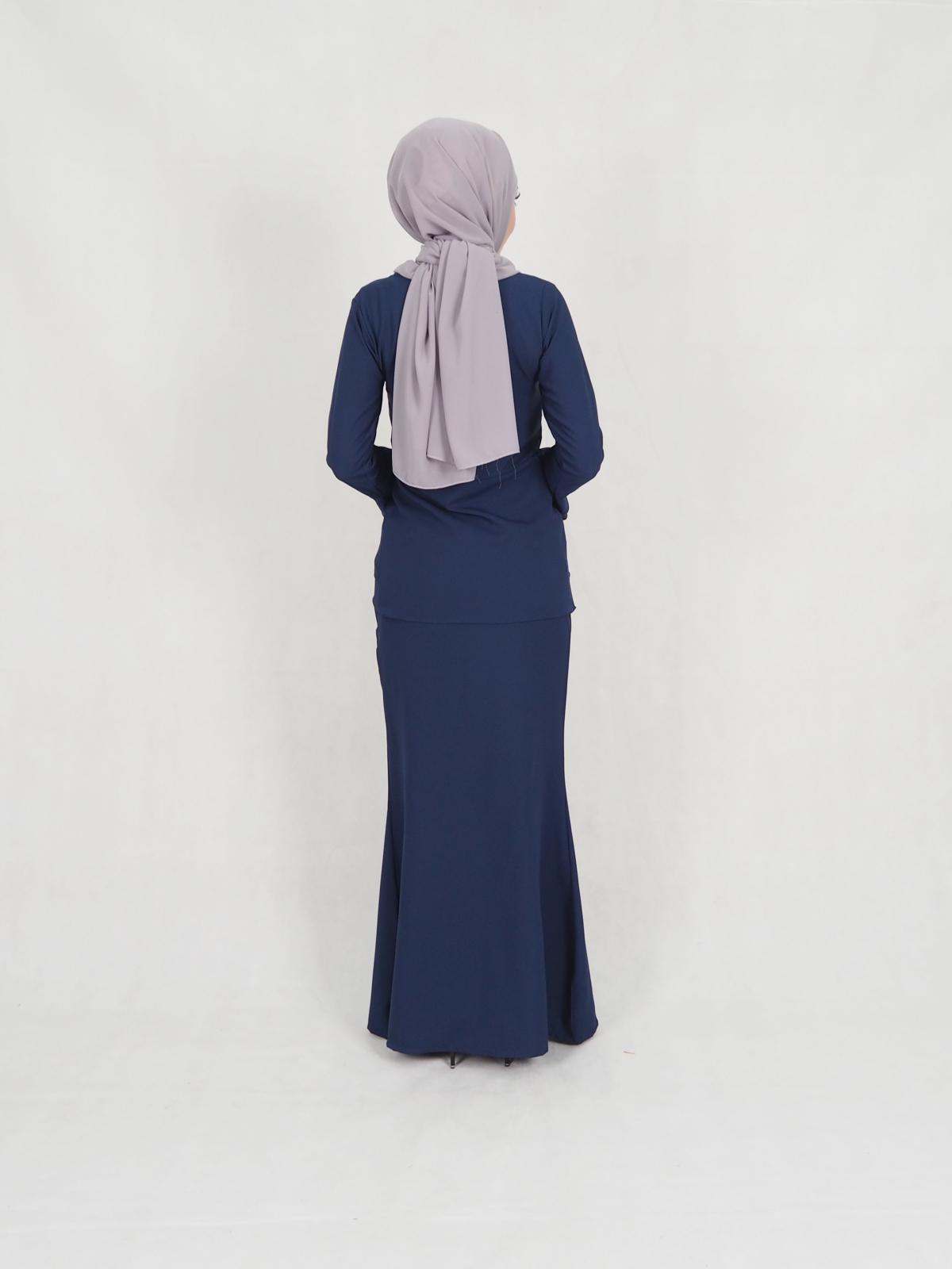 SW5240 STYLISH PEARL BAJU KURUNG NAVY BLUE