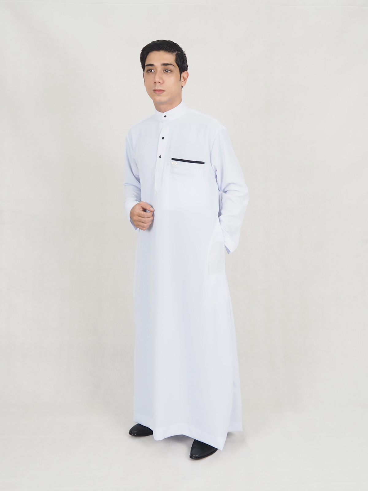 SW5243 MEN'S PLAIN JUBAH WHITE
