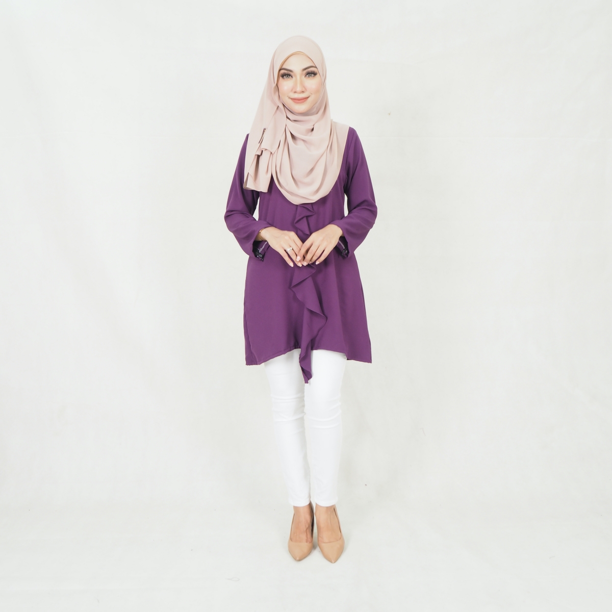SW5298 AISYA WOMEN'S BLOUSE PURPLE