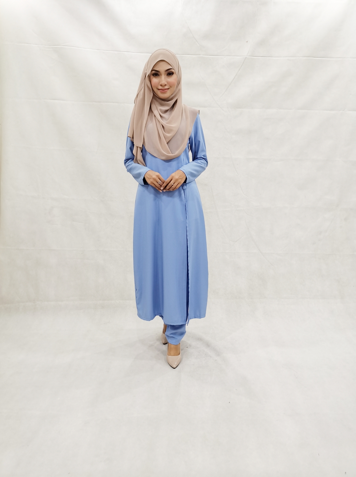 SW5304 WOMEN'S BLOUSE & PALAZZO BLUE