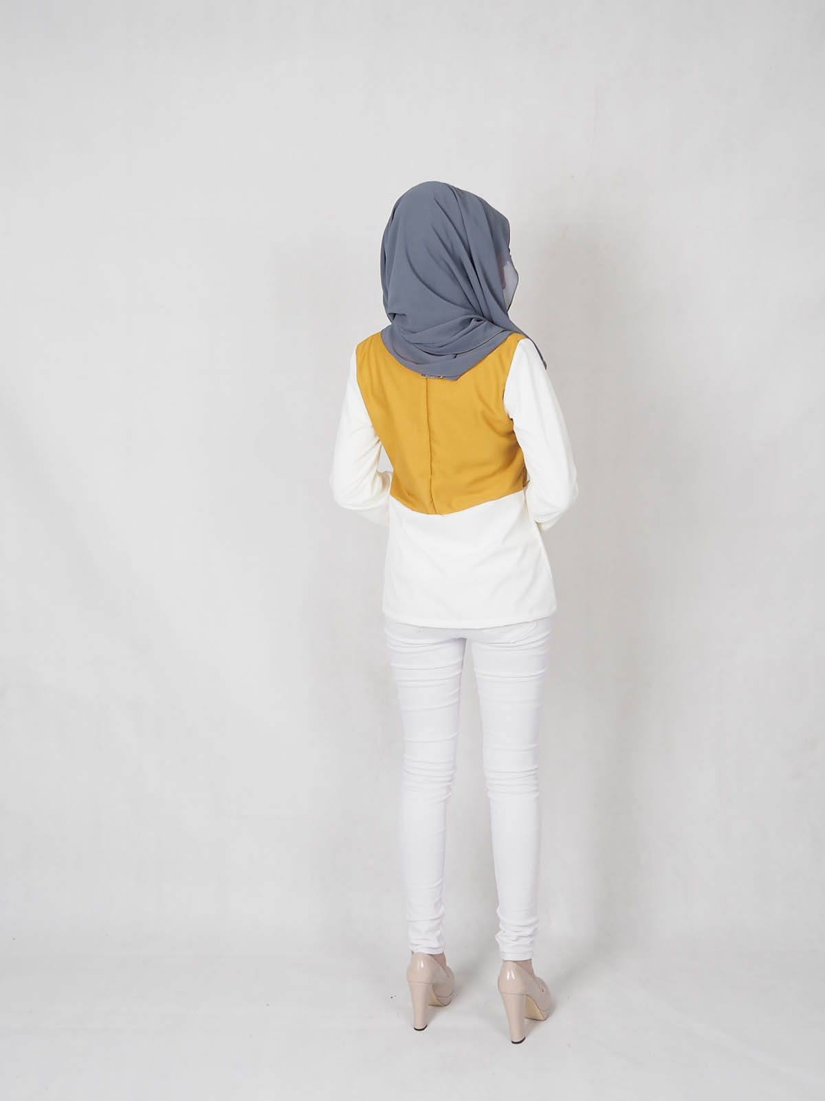 SW5335 MUSLIMAH BLOUSE MUSTARD