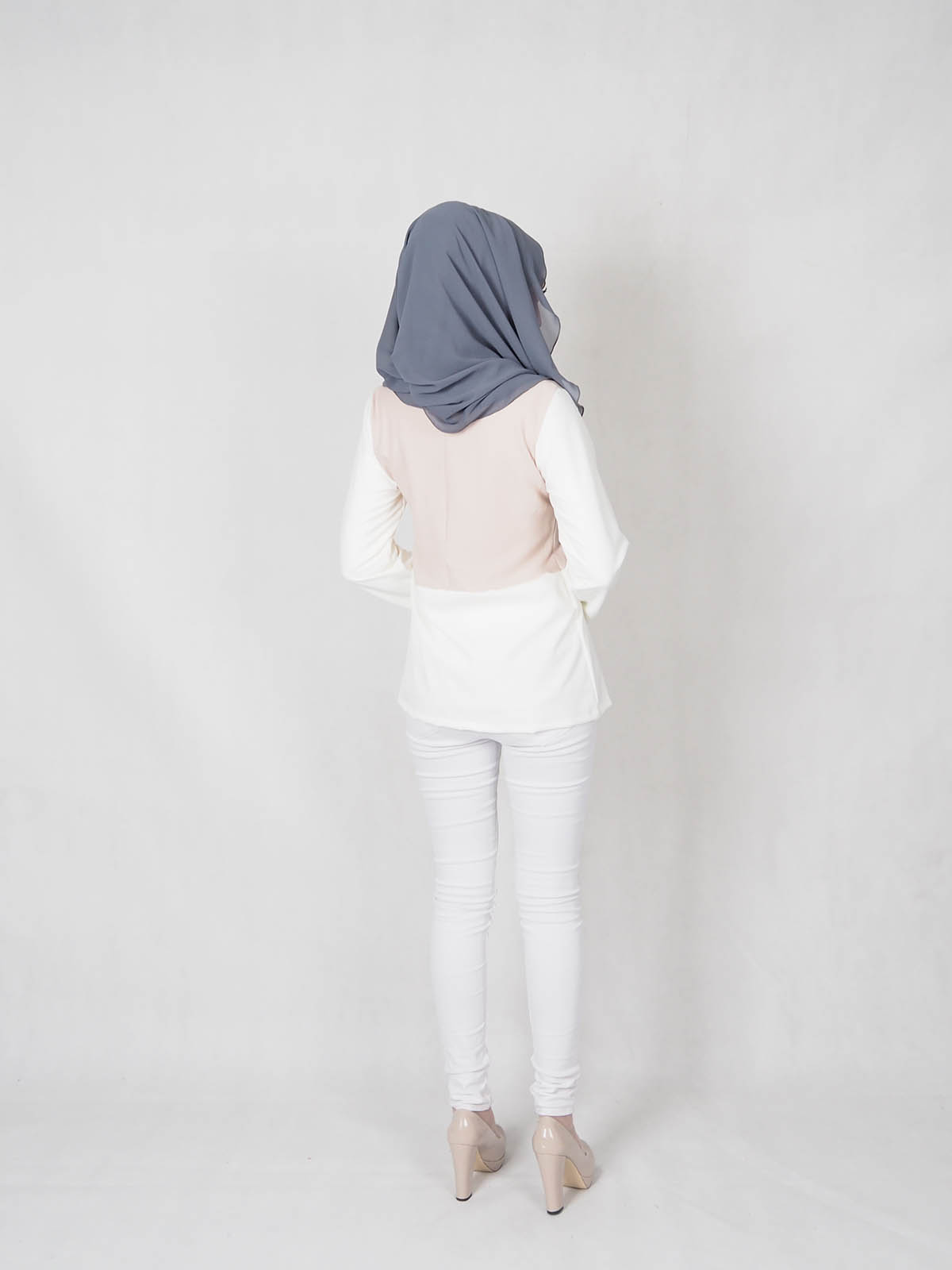 SW5336  TRENDY MIX BLOUSE CREAM
