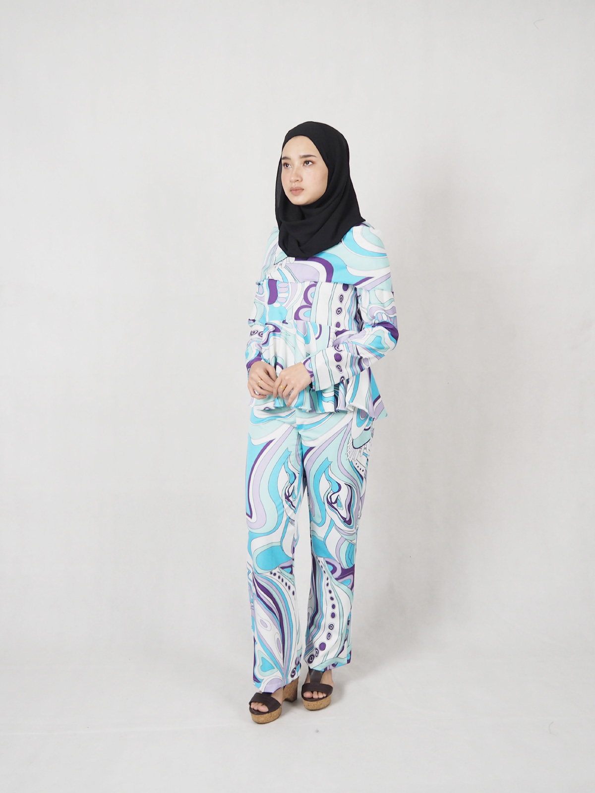 SW5341 ELEGANT PRINTED SET WEAR AS PICTURE