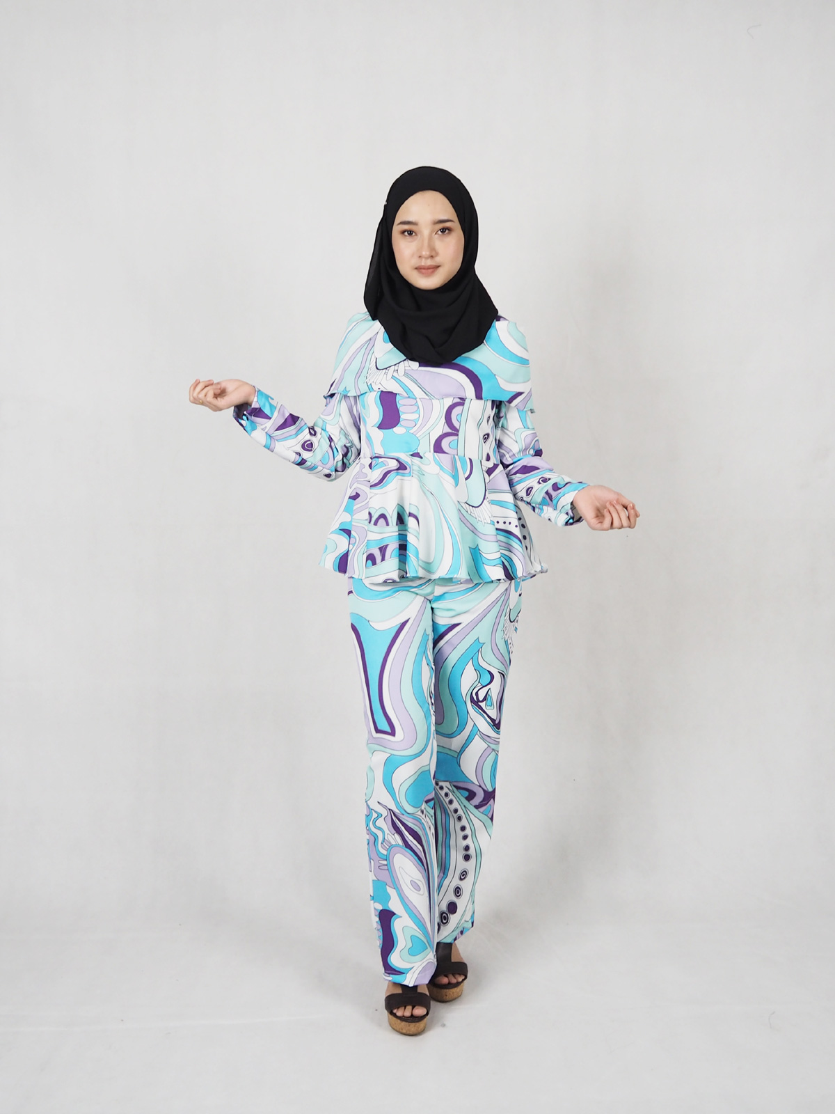 SW5341 ELEGANT PRINTED SET WEAR AS PICTURE