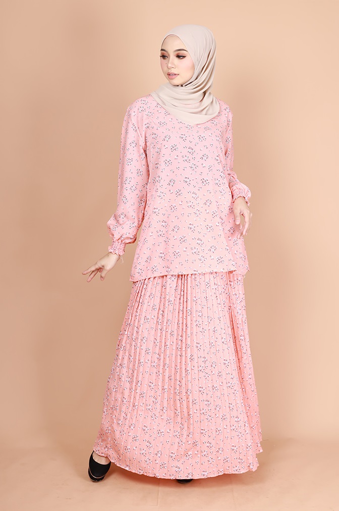 QA-766 LOVELY PRINTED SET WEAR PINK