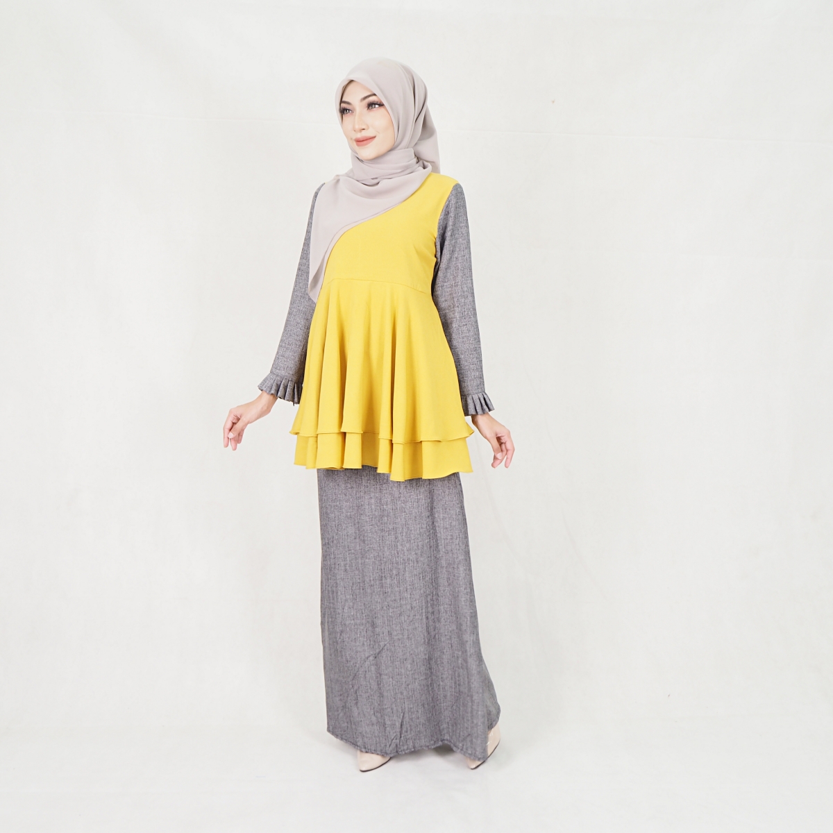 SW5204 BAJU KURUNG SET MUSTARD
