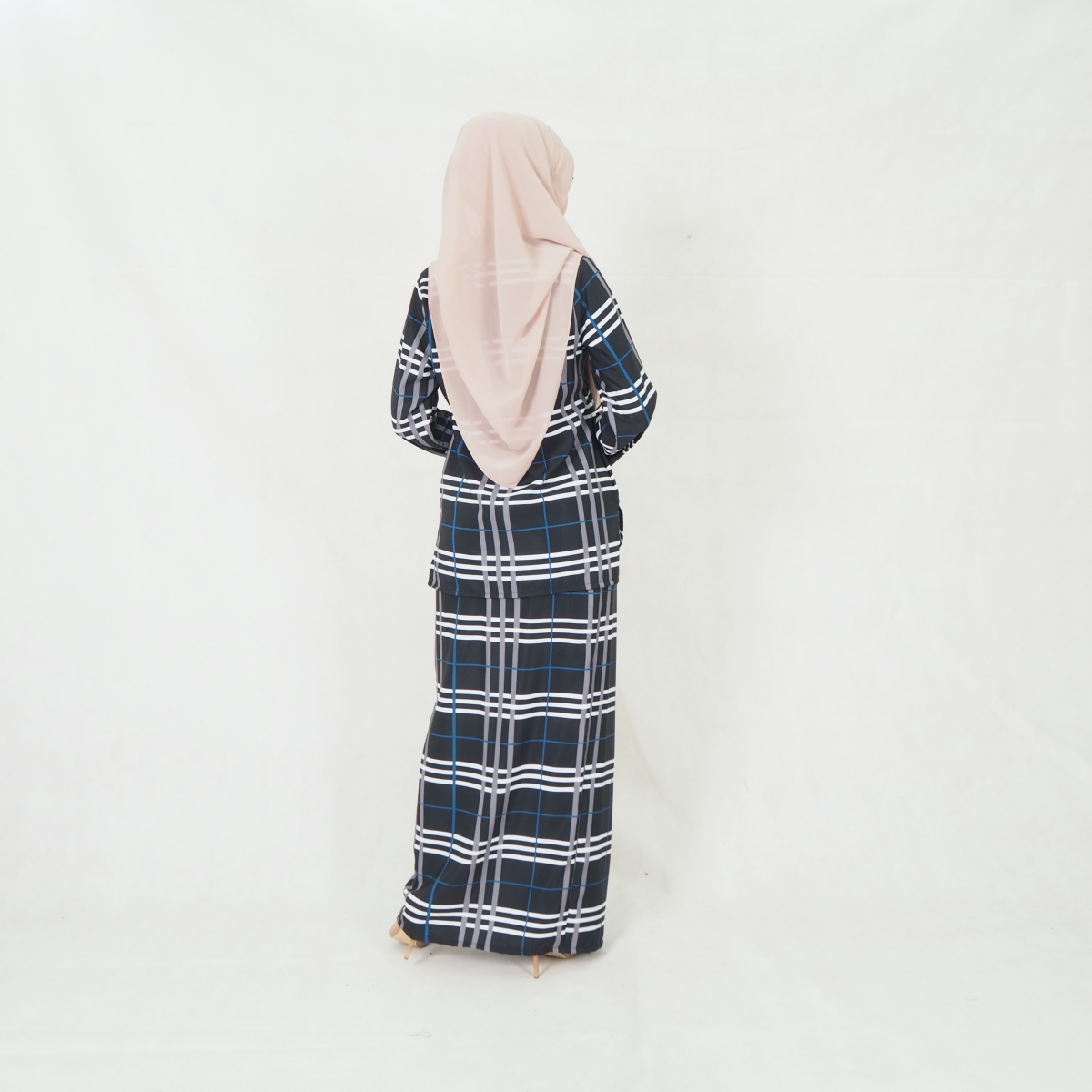 SW5202 PRINTED KURUNG KEDAH BLACK