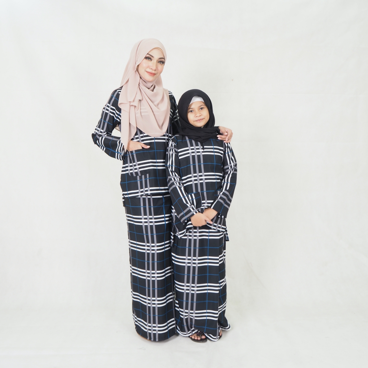 SW5202 PRINTED KURUNG KEDAH BLACK