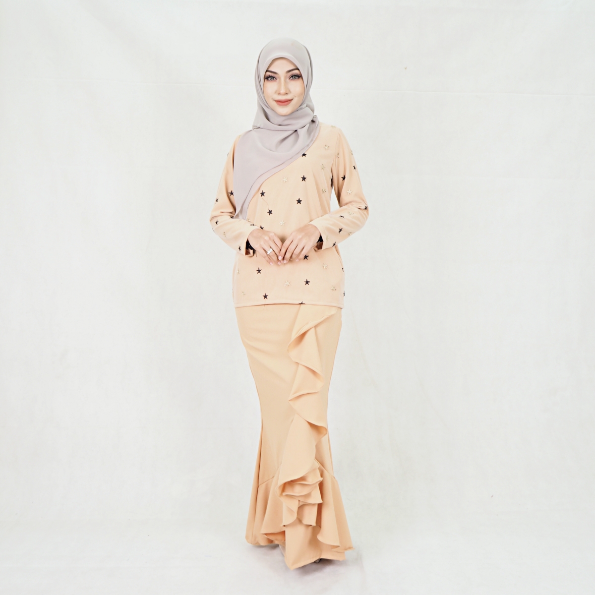 SW5203 ELEGANT MODERN KURUNG SET AS PICTURE