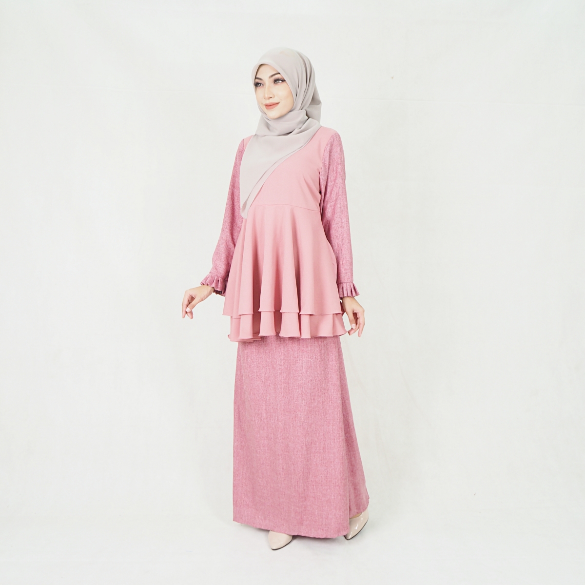 SW5204 BAJU KURUNG SET PINK