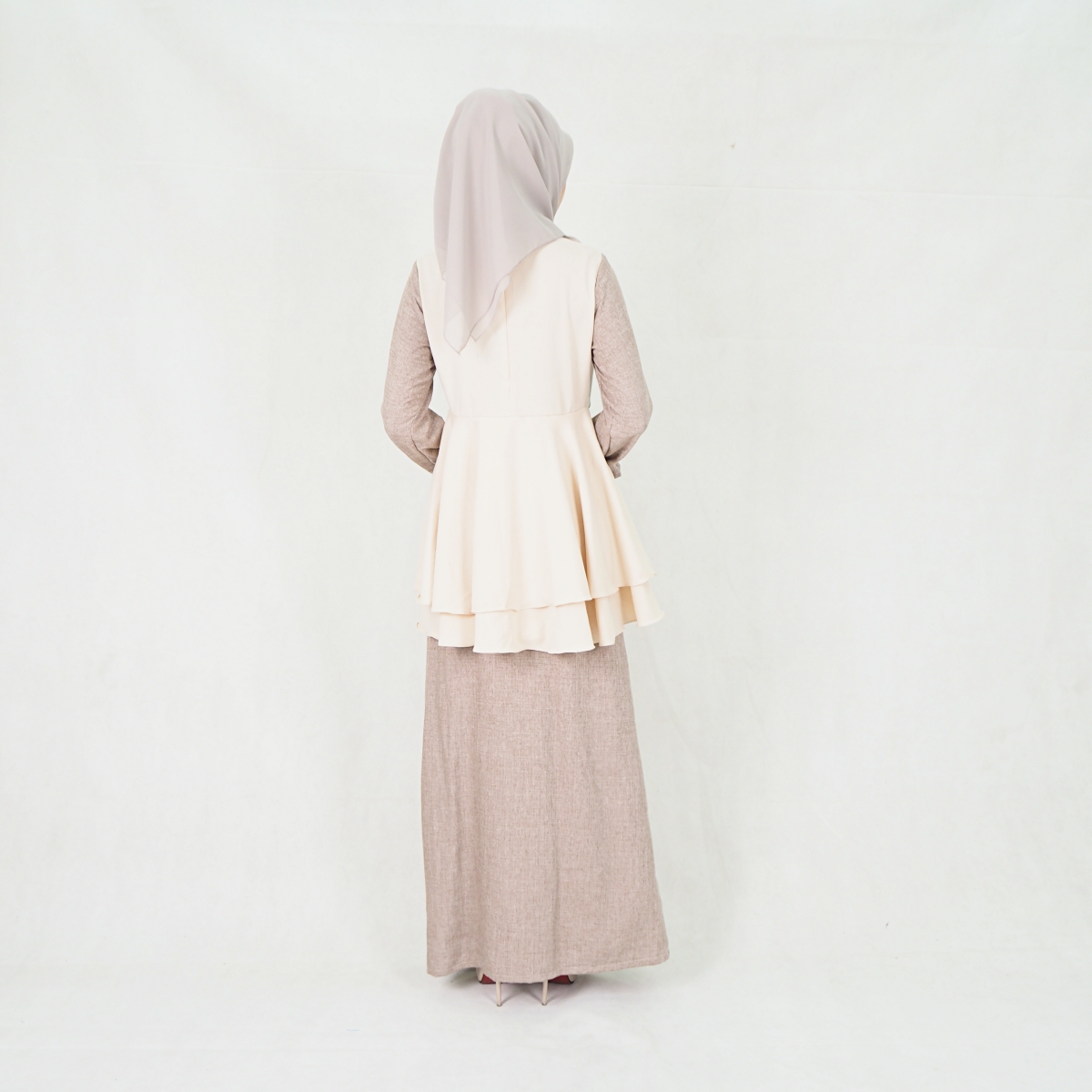 SW5204 BAJU KURUNG SET CREAM