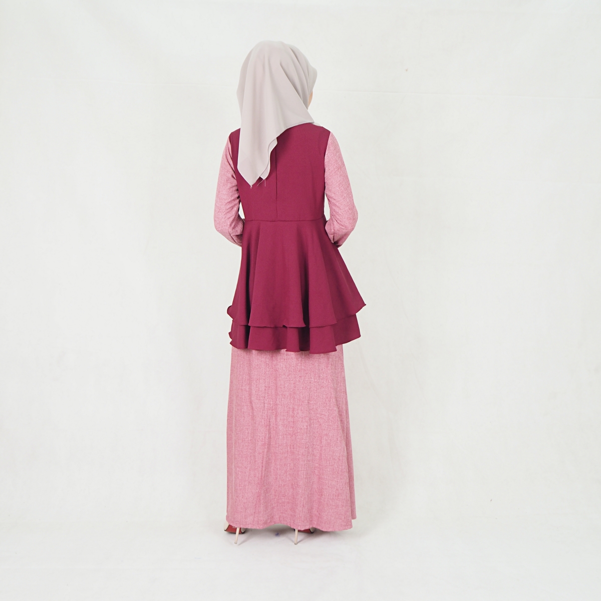 SW5204 BAJU KURUNG SET MAROON