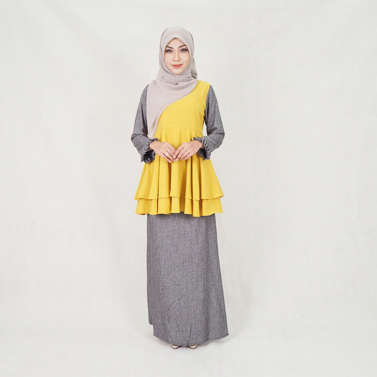 SW5204 BAJU KURUNG SET MUSTARD