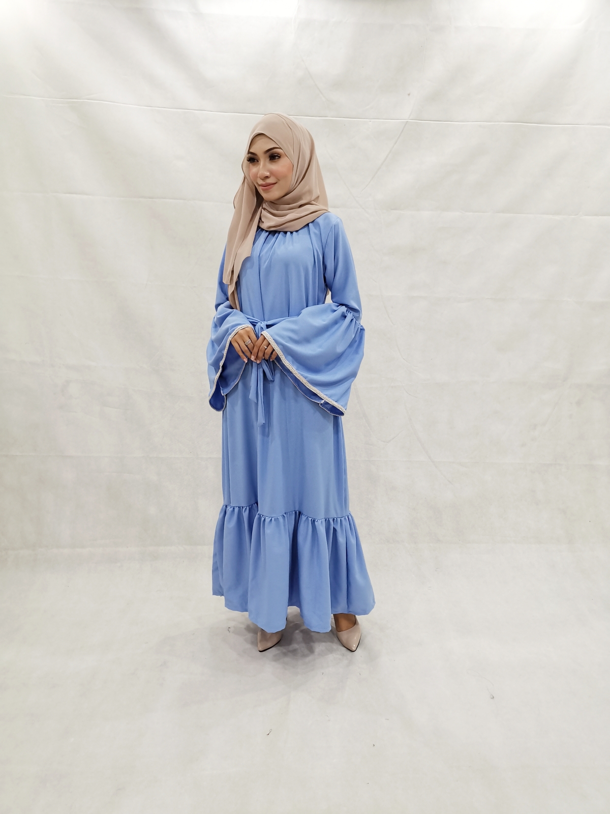 SW5206 MODERN WOMEN'S JUBAH BLUE