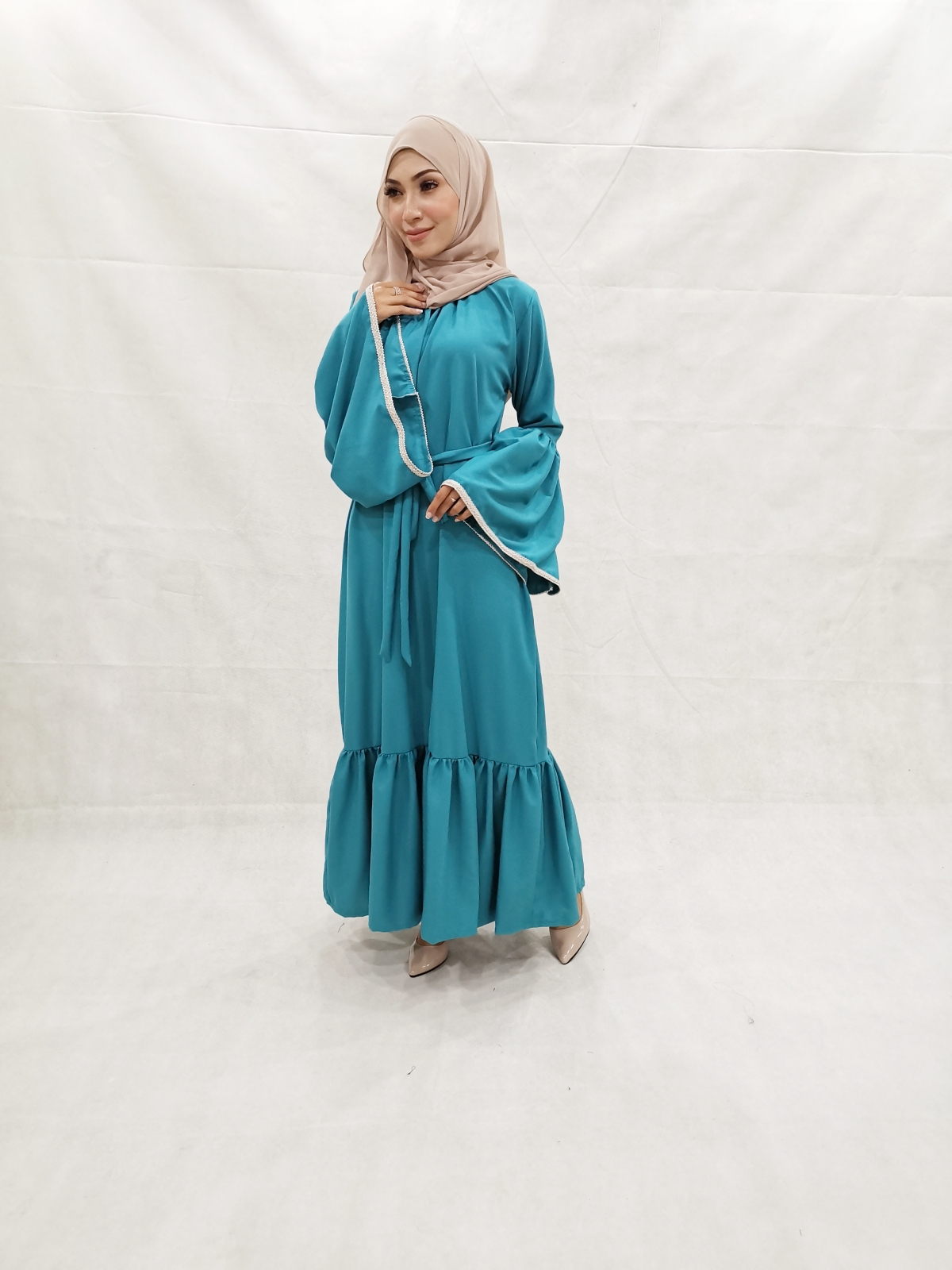 SW5206 MODERN WOMEN'S JUBAH DARK GREEN